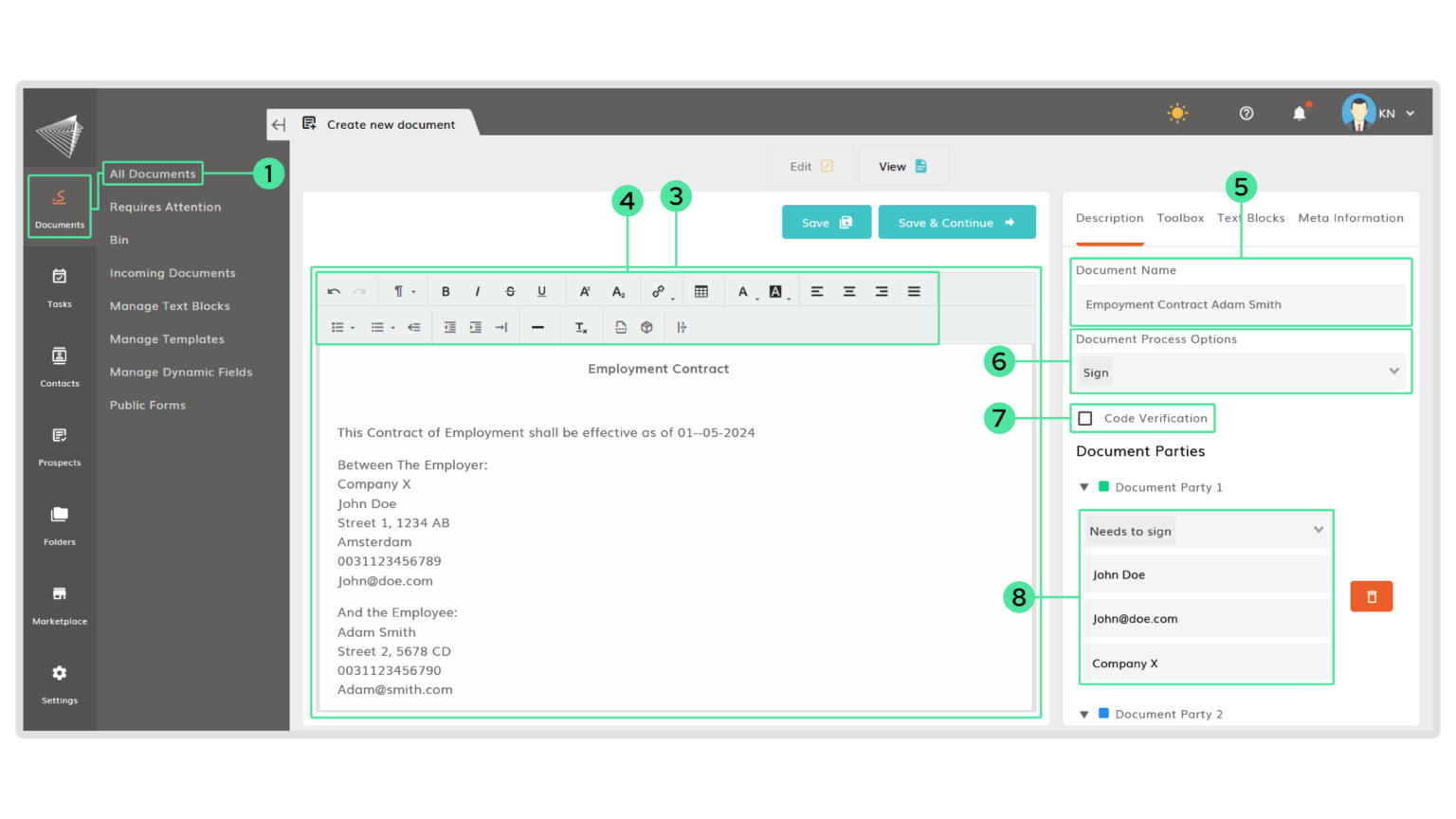 EDIT - Doc from blank